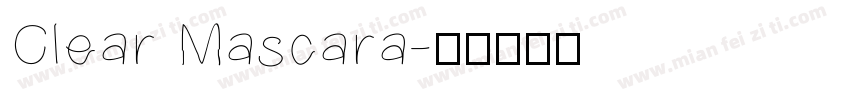 Clear Mascara字体转换